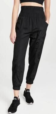 FP Free People Movement Black Nylon Tapered Leg Lightweight Athletic Jogger Sz M